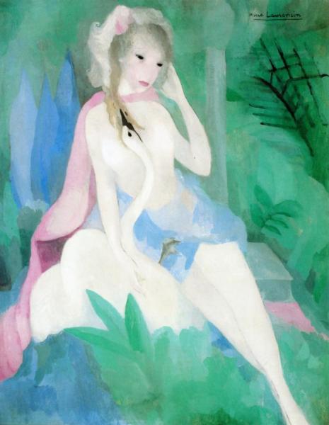 Leda And The Swan (ii) by Marie Laurencin