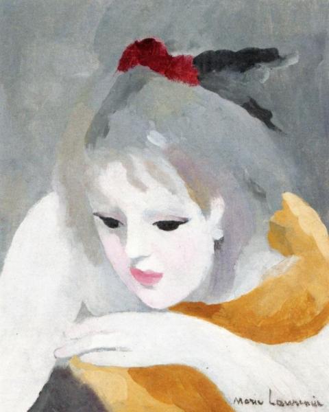 Pensive Head by Marie Laurencin