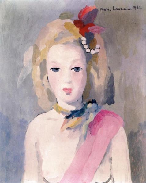 Portrait Of A Girl by Marie Laurencin