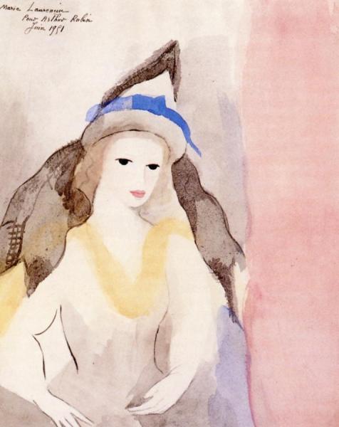 Portrait Of A Woman by Marie Laurencin