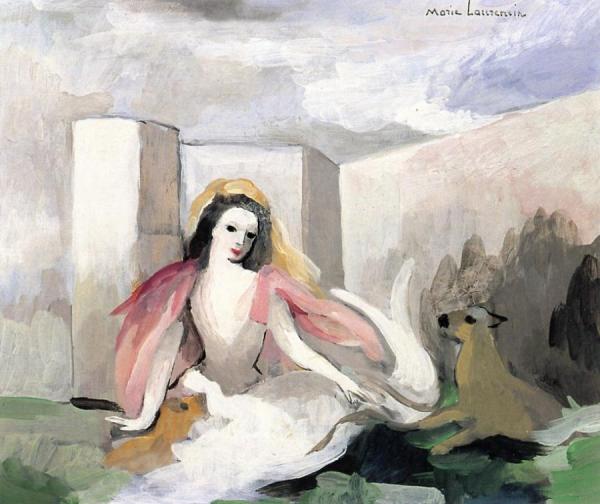 Siren With Animal by Marie Laurencin Oil Painting Reproductions