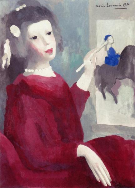 Spanish Woman Painter by Marie Laurencin