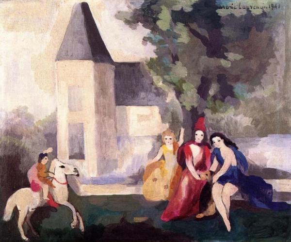 The Arrival Of Prince Charming by Marie Laurencin Oil Painting Reproductions