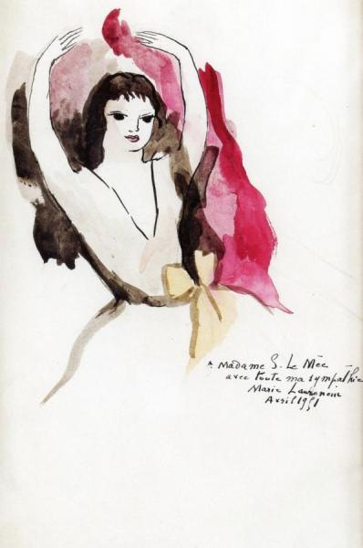 The Dancer by Marie Laurencin