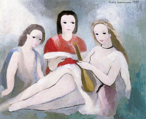 Three Girls by Marie Laurencin