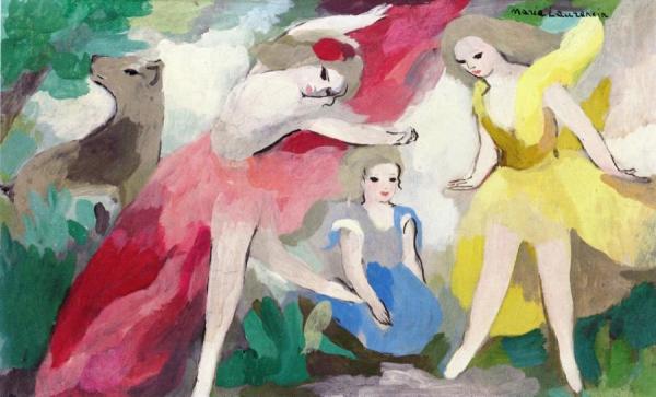 Three Girls by Marie Laurencin