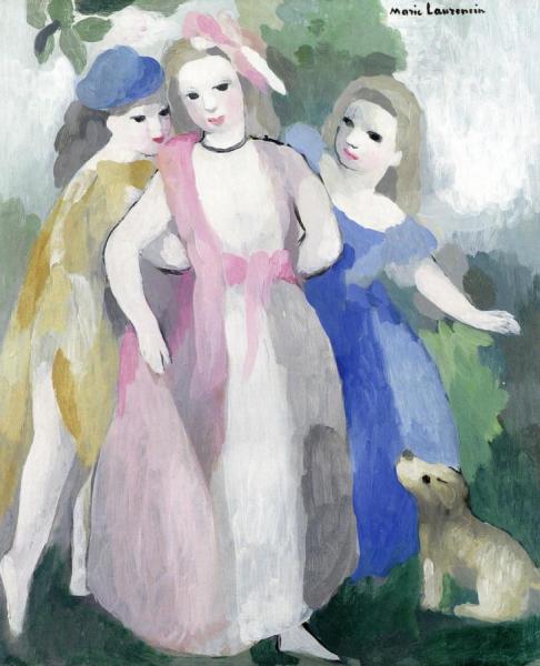 Three Girls by Marie Laurencin