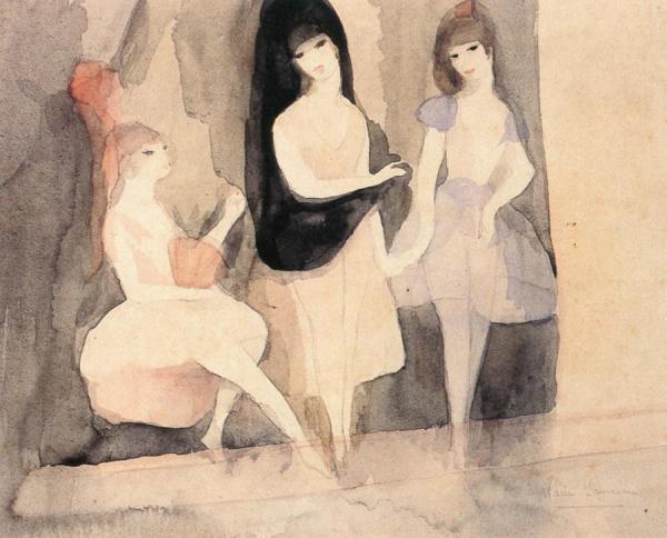 Three Girls by Marie Laurencin