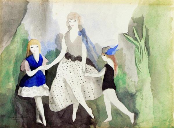 Three Girls by Marie Laurencin