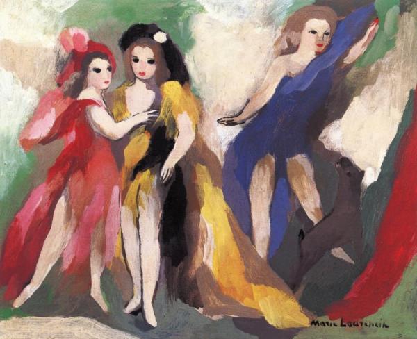 Three Girls by Marie Laurencin
