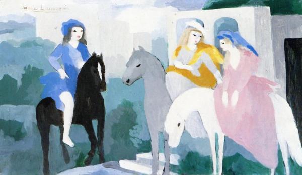 Three Horse Women by Marie Laurencin
