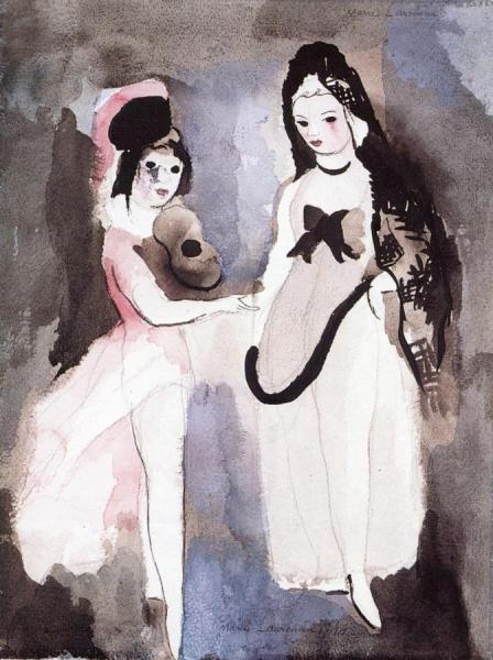 Two Girls, Serenade by Marie Laurencin