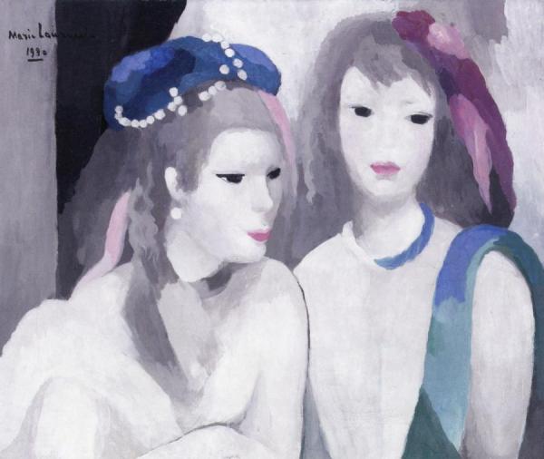 Two Princesses by Marie Laurencin Oil Painting Reproductions