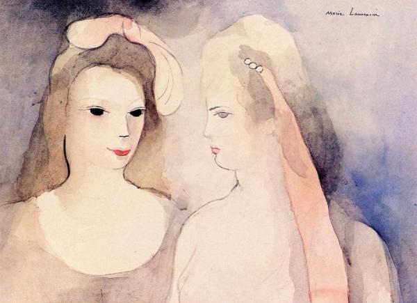 Two Women by Marie Laurencin