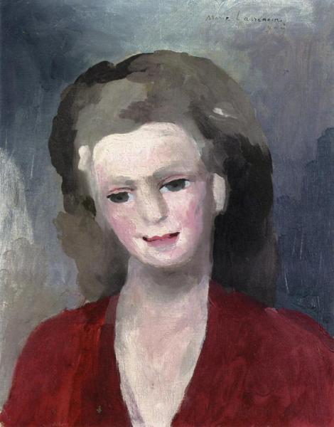 Woman In A Red Suit by Marie Laurencin