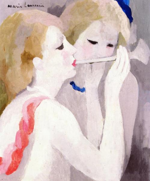 Women With A Flute by Marie Laurencin