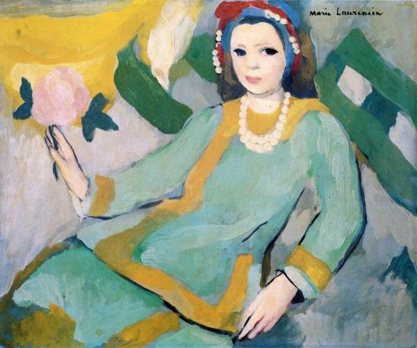 Young Girl In Chinese Pajamas by Marie Laurencin