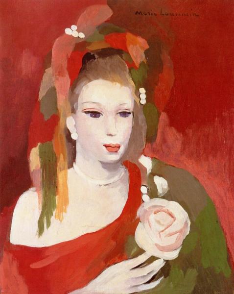 Young Woman In Red by Marie Laurencin