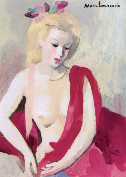 Young Woman Seated by Marie Laurencin