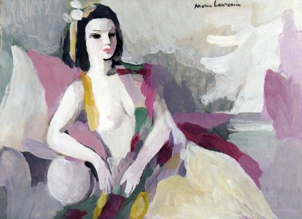 Young Woman With A Purple Stole by Marie Laurencin