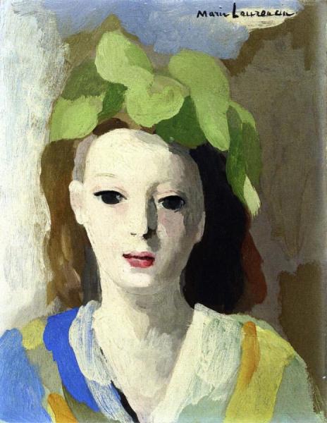 Young Woman With Hat by Marie Laurencin