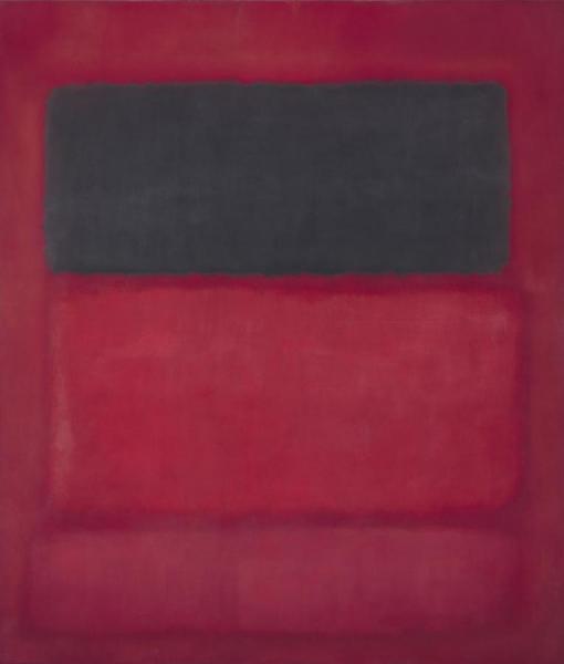 Black Over Reds (black On Red), 1957 by Mark Rothko