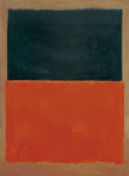 Green And Tangerine On Red, 1956 by Mark Rothko