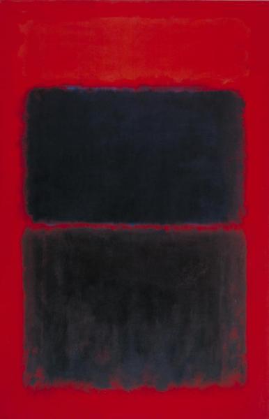 Mark Rothko Light Red Over Black, 1957