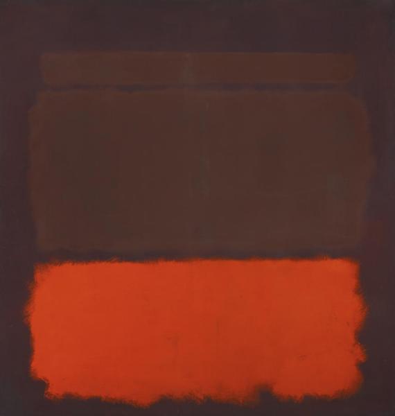 Mark Rothko No. 6, Sienna, Orange On Wine