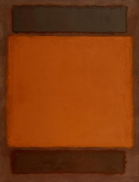 Orange, Brown, 1963 by Mark Rothko