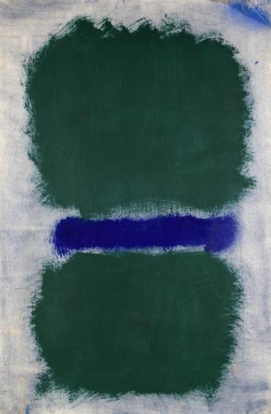 Mark Rothko Untitled (green Divided By Blue), 1968