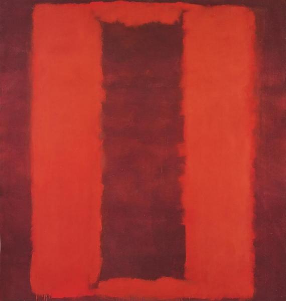 Untitled, Seagram Mural Sketch Technique Mixte Sur Toile by Mark Rothko