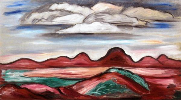 New Mexico Landscape by Marsden Hartley
