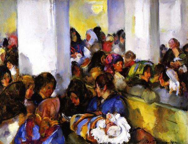 The Telegram, Detention Room by Martha Walter Oil Painting Reproductions