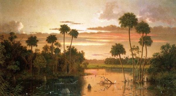 The Great Florida Sunset by Martin Johnson Heade