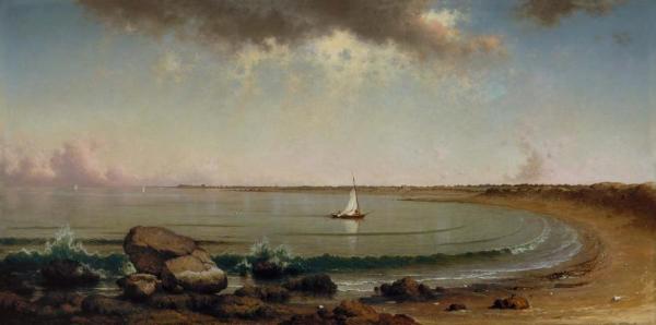 Shore Scene, Point Judith, 1863 by Martin Johnson Heade