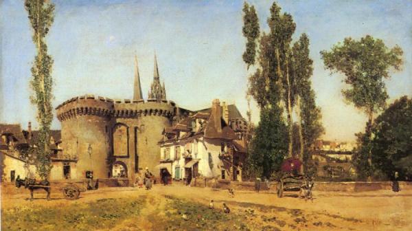 The Village Of Chartres by Martin Rico Oil Painting Reproductions