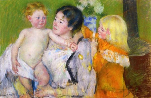 After The Bath by Mary Cassatt