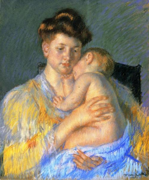 Baby John Asleep, Sucking His Thumb by Mary Cassatt