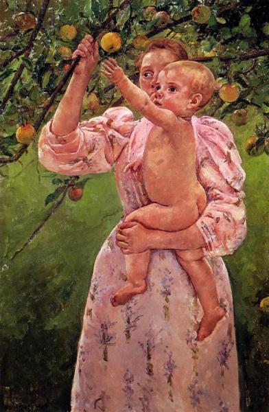 Baby Reaching For An Apple by Mary Cassatt