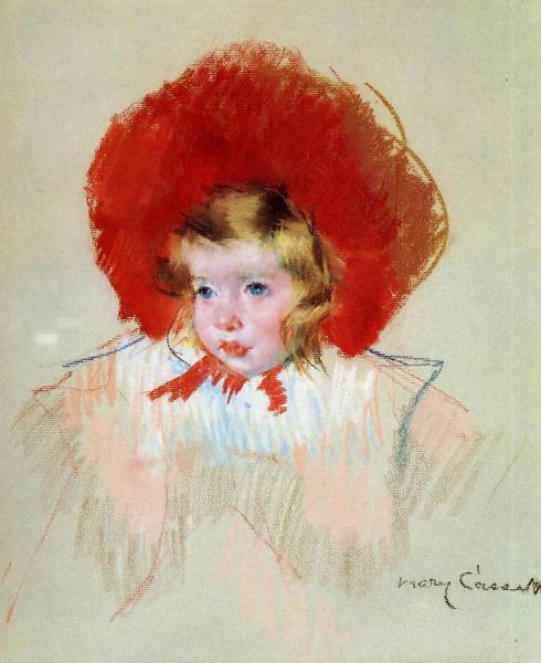 Child With Red Hat by Mary Cassatt Oil Painting Reproductions