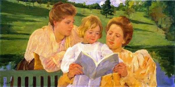 Family Group Reading by Mary Cassatt