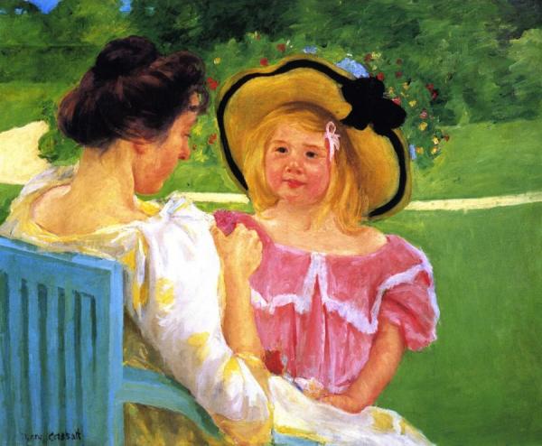 In The Garden by Mary Cassatt