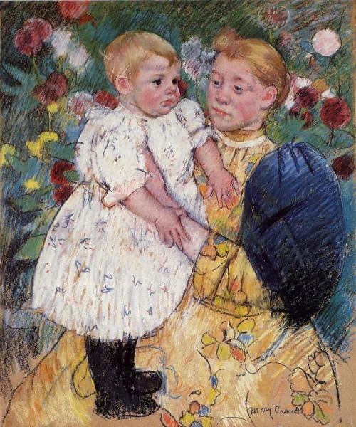 In The Garden by Mary Cassatt