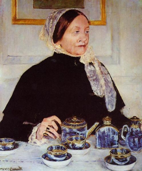 Lady At The Tea Table by Mary Cassatt