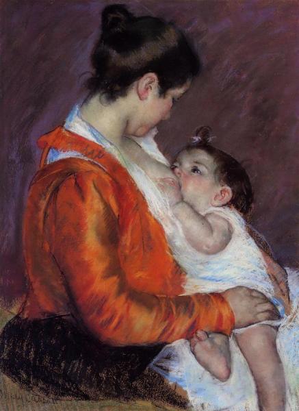 Louise Nursing Her Child by Mary Cassatt