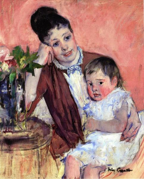 Madame H. De Fleury And Her Child by Mary Cassatt Oil Painting Reproductions