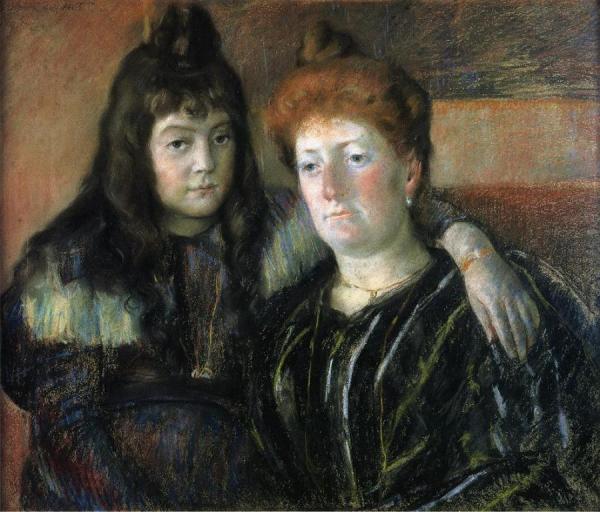 Madame Meerson And Her Daughter by Mary Cassatt