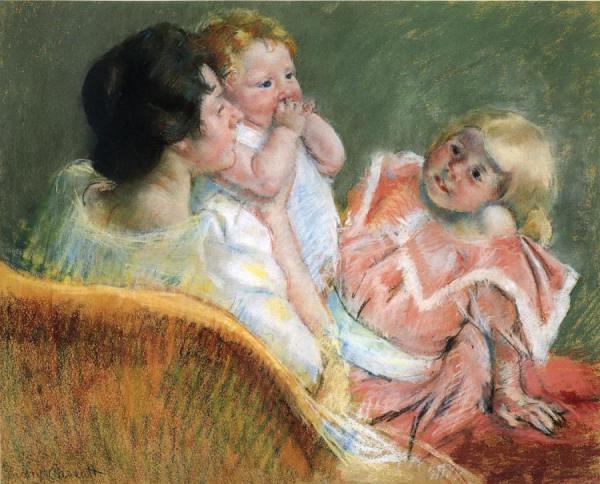 Mother And Children by Mary Cassatt