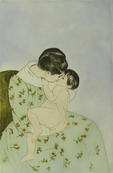 Mother's Kiss by Mary Cassatt